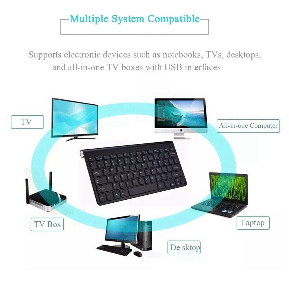 Mini Wireless Keyboard & Mouse for PC/MAC