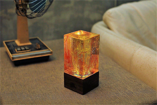 Solar Resin Table Decor