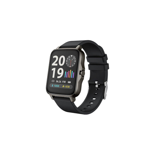 Smart lifestyle health watch black frontal 